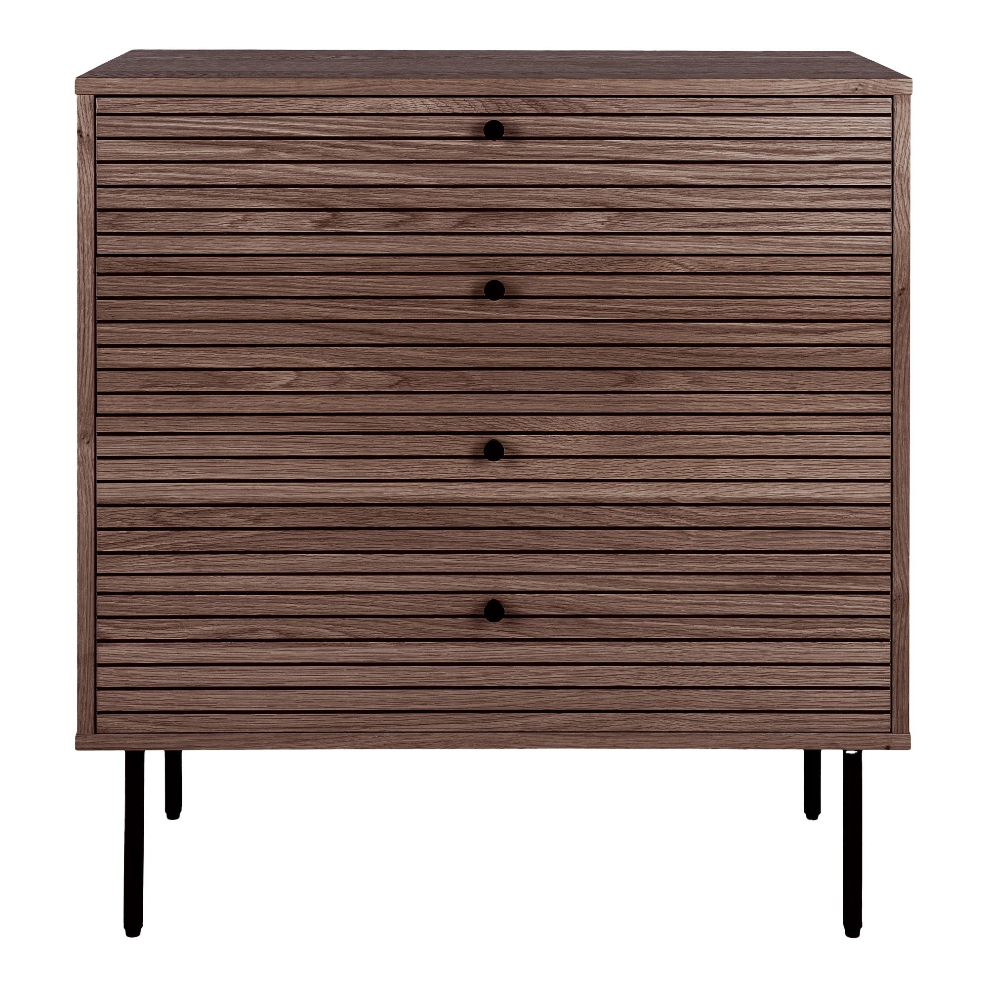 Kyoto – Kommode mit 4 Schubladen, Eichenfurnier, 80 × 40 × 85 cm
